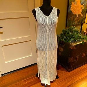 NWOT Viscose Mesh Sleeveless V-Neck Coverup Dress One Size